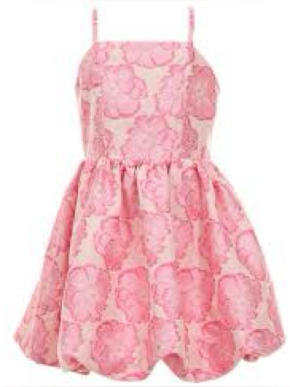 Gianni Bini GB Social Big Girls Sleeveless Floral Bubble Hem Dress size 8